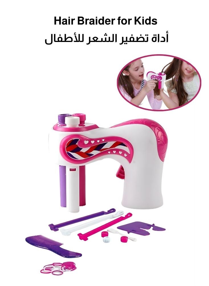 بريميم لعبة ماكينة تصفيف الشعر للأطفال - مجموعة أدوات تصفيف الشعر مع ملحقات، لعبة تجميل للعب الأدوار للبنات، لعبة إبداعية - Image 1